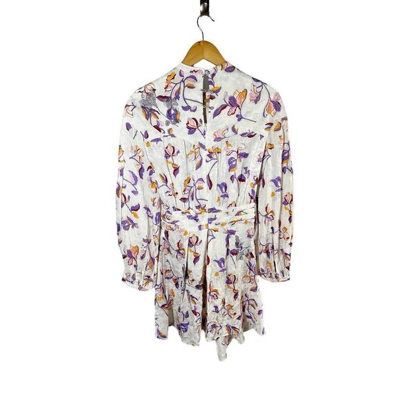 Zadig & Voltaire Rivage Jac Cut Flowers Silk-Blend Dress Size XS - Picture 2 of 14